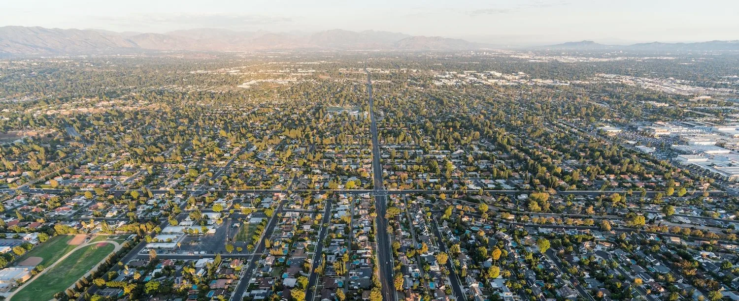 Santa Clarita Delivery 10 A residential street in Northridge in the San Fernando Valley